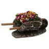 Décor pour santons de Provence Brouette multifleurs 7x3x2 cm
