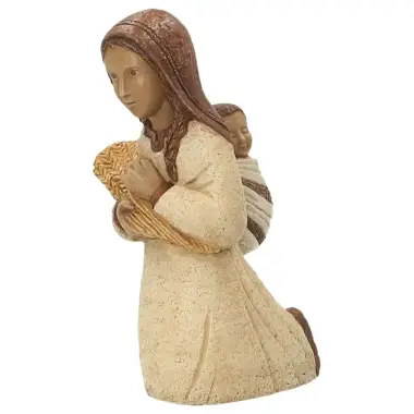 Bergère aux épis - 21,5 cm - Jaune / Sienne