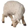 Kerstgroep Heide Hannah Houtsnijwerk : schaap/Grazend voor kerstfiguren van 20 cm / Gekleurd