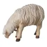 Kerstgroep Heide Hannah Houtsnijwerk : schaap/Grazend voor kerstfiguren van 20 cm / Gekleurd