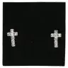Oorringen Swarovsky Kristal Kruis 1.5Cm