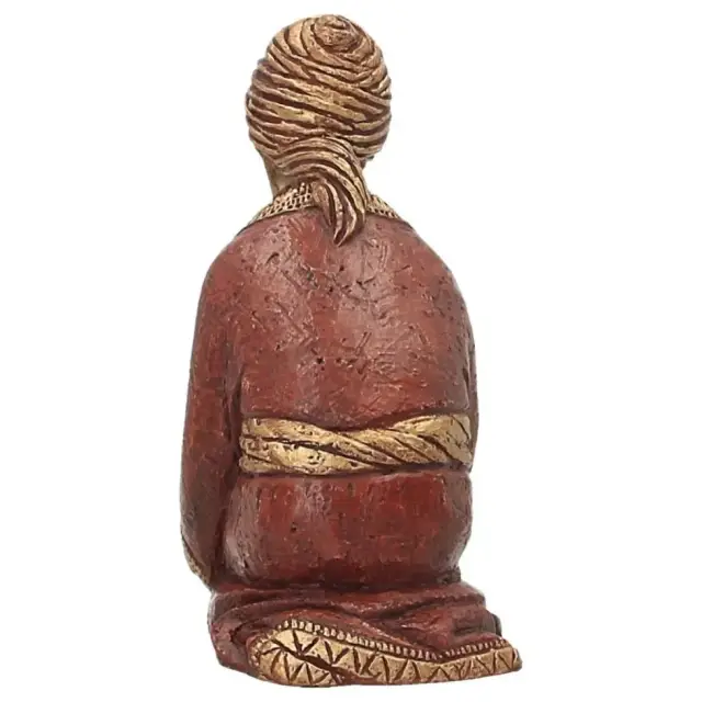 Mage Gaspar à genou - 23 cm - rouge/brun