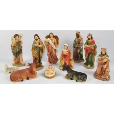Kerstgroep van 11 figuren - 40 cm