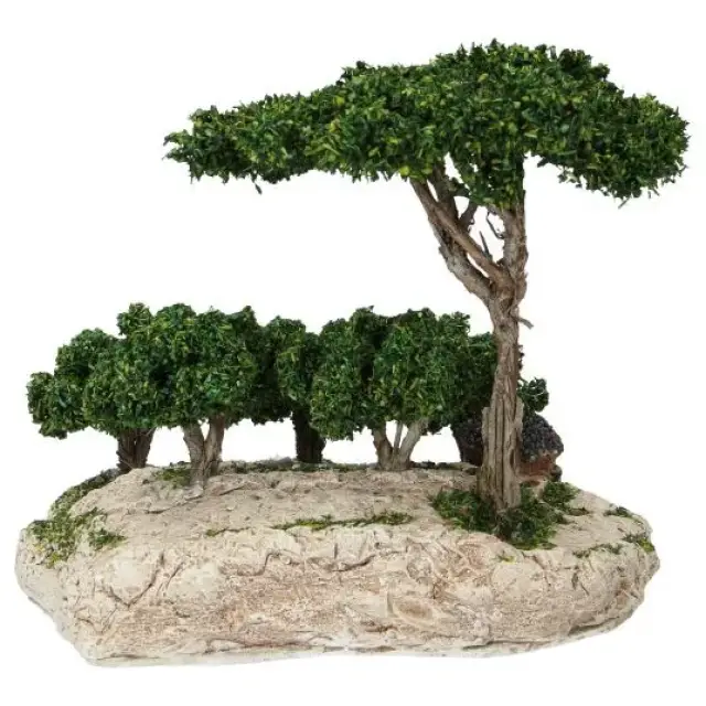 Décor pour santons de Provence Champ de vignes