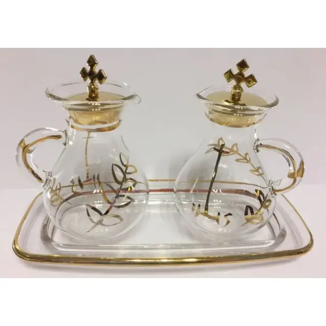 Cans decorated Glass Tray Glass