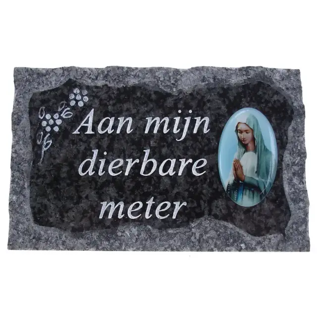 Plaque Cimetiere Aan Mijn Dierbare Meter 9x14