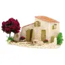 Décor pour santons de Provence Mazet avec arbre 21 x 11 x 10