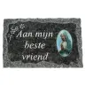 Grafplaat 9X14cm Aan mijn beste vriend