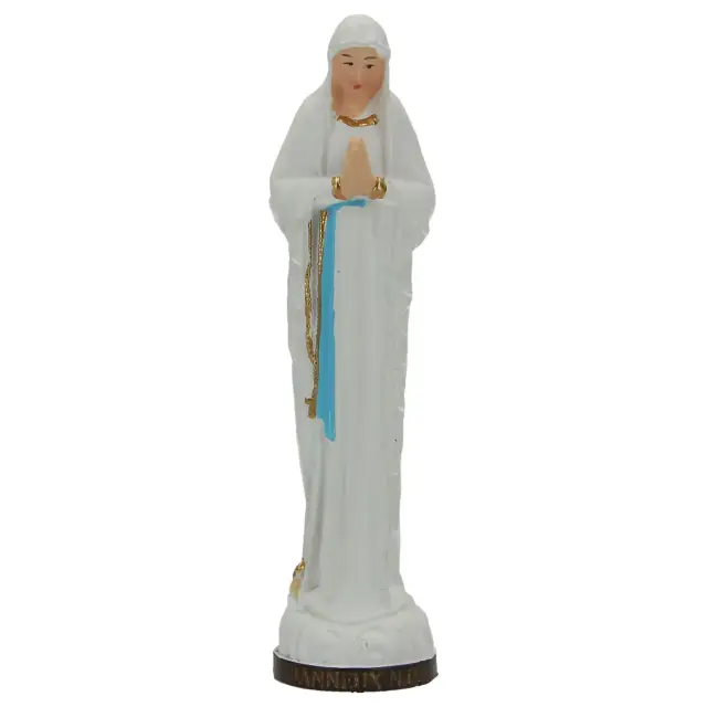 Statue our Lady of Banneux 10 cm (0,33 feet) colored resin