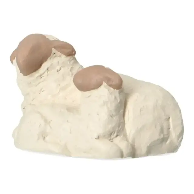 Nativity scene Onillon 10 cm stone white - Ewe with lamb