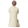 Nativity scene Onillon 10 cm stone white - Shepherd with a flute