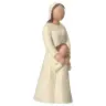 Nativity scene Onillon 10 cm stone white - Shepherdess with child