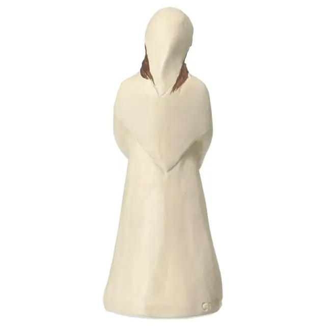 Nativity scene Onillon 10 cm stone white - Shepherdess with child