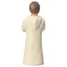 Nativity scene Onillon 10 cm stone white - Shepherd with sheep