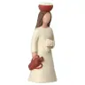 Nativity scene Onillon 10 cm stone white - Shepherdess with Flowers