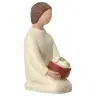 Nativity scene Onillon 10 cm stone white - Kneeling shepherd
