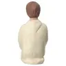 Nativity scene Onillon 10 cm stone white - Kneeling shepherd