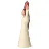 Nativity scene Onillon 10 cm stone white - Shepherdess with an amphora