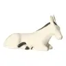Nativity scene Onillon 10 cm stone white - Donkey and ox
