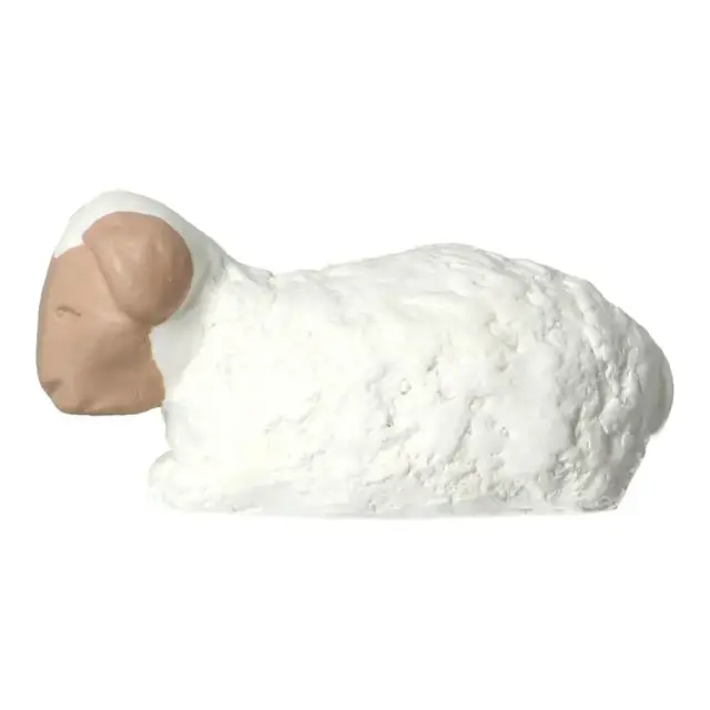 Sand nativity scene Pierreline 8 cm polychrome - Lying sheep