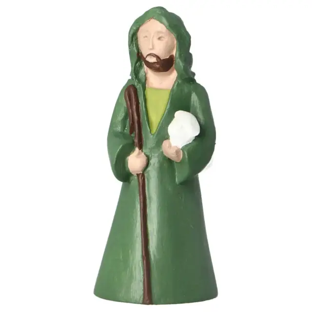 Sand nativity scene Pierreline 8 cm polychrome - Shepherd with sheep