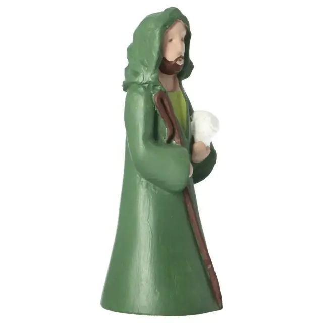 Sand nativity scene Pierreline 8 cm polychrome - Shepherd with sheep