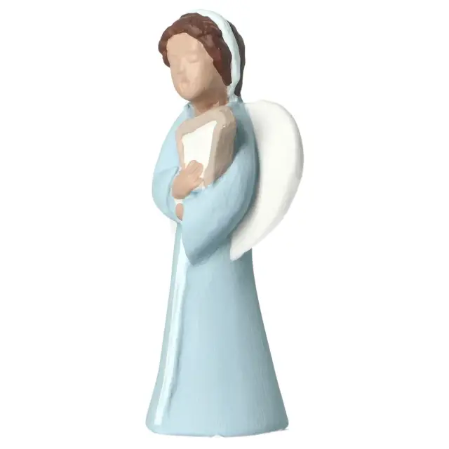 Sand nativity scene Pierreline 8 cm polychrome - Lyre angel
