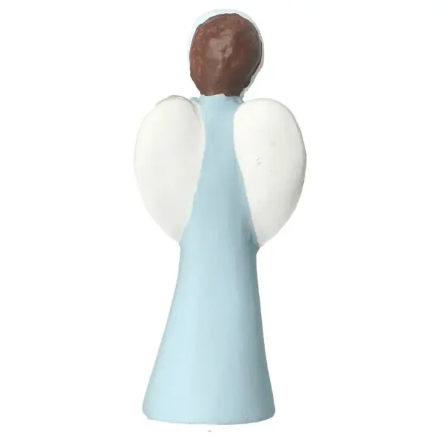 Sand nativity scene Pierreline 8 cm polychrome - Lyre angel
