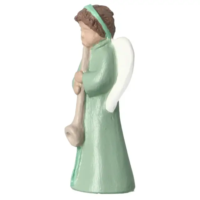 Sand nativity scene Pierreline 8 cm polychrome - Flute angel