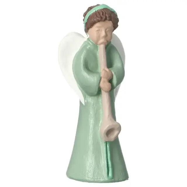 Sand nativity scene Pierreline 8 cm polychrome - Flute angel