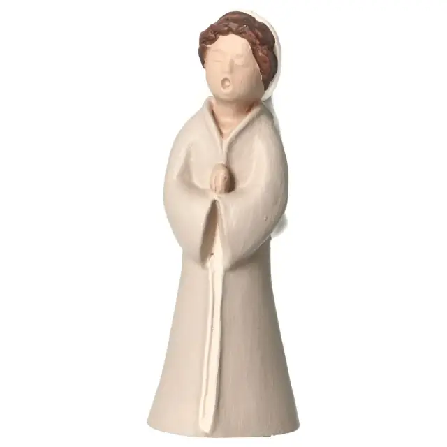 Sand nativity scene Pierreline 8 cm polychrome - Angel with hands clasped