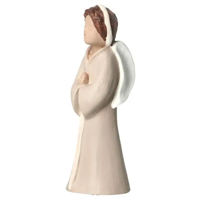 Sand nativity scene Pierreline 8 cm polychrome - Angel with hands clasped
