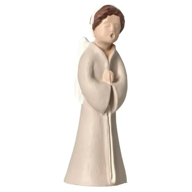 Sand nativity scene Pierreline 8 cm polychrome - Angel with hands clasped