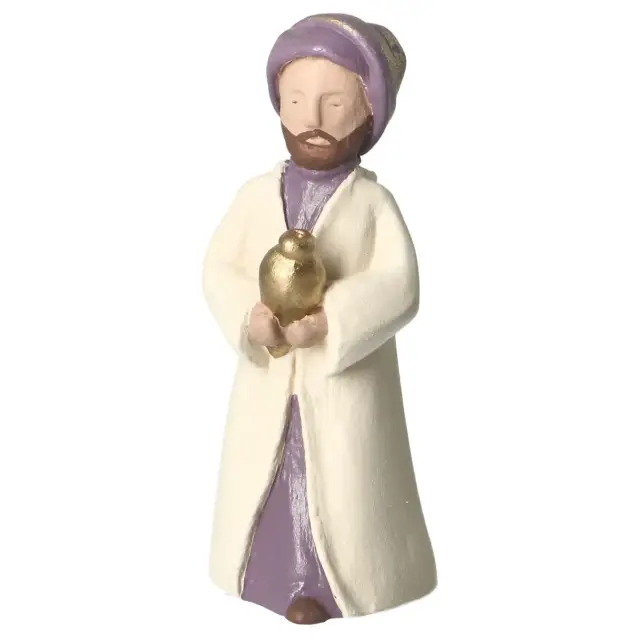 Sand nativity scene Pierreline 8 cm polychrome - Three Wise Men
