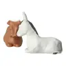 Sand nativity scene Pierreline 8 cm polychrome - Donkey and ox