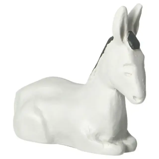 Sand nativity scene Pierreline 8 cm polychrome - Donkey and ox