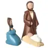 Sand nativity scene Pierreline 8 cm polychrome - Holy Family