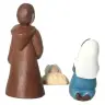 Sand nativity scene Pierreline 8 cm polychrome - Holy Family