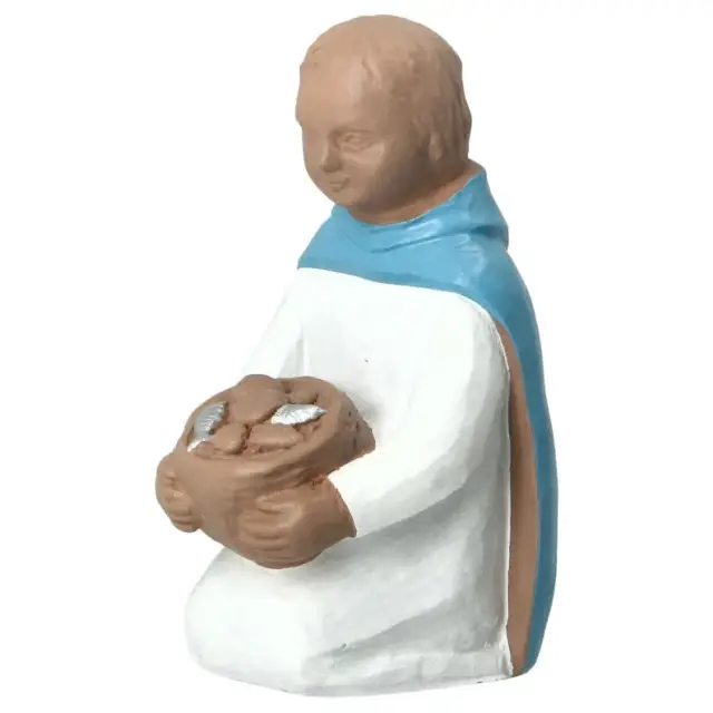 Nativity scene "Night of the Light" 20 cm - Child with loaves and fish coloured
