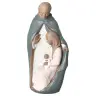 Statue en pierreline Sainte Famille 30 cm couleur