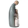 Statue en pierreline Sainte Famille 30 cm couleur