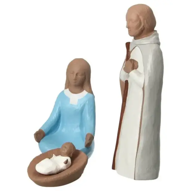 Crèche Nuit de Lumière 20 cm - Sainte Famille couleur