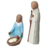 Crèche Nuit de Lumière 20 cm - Sainte Famille couleur