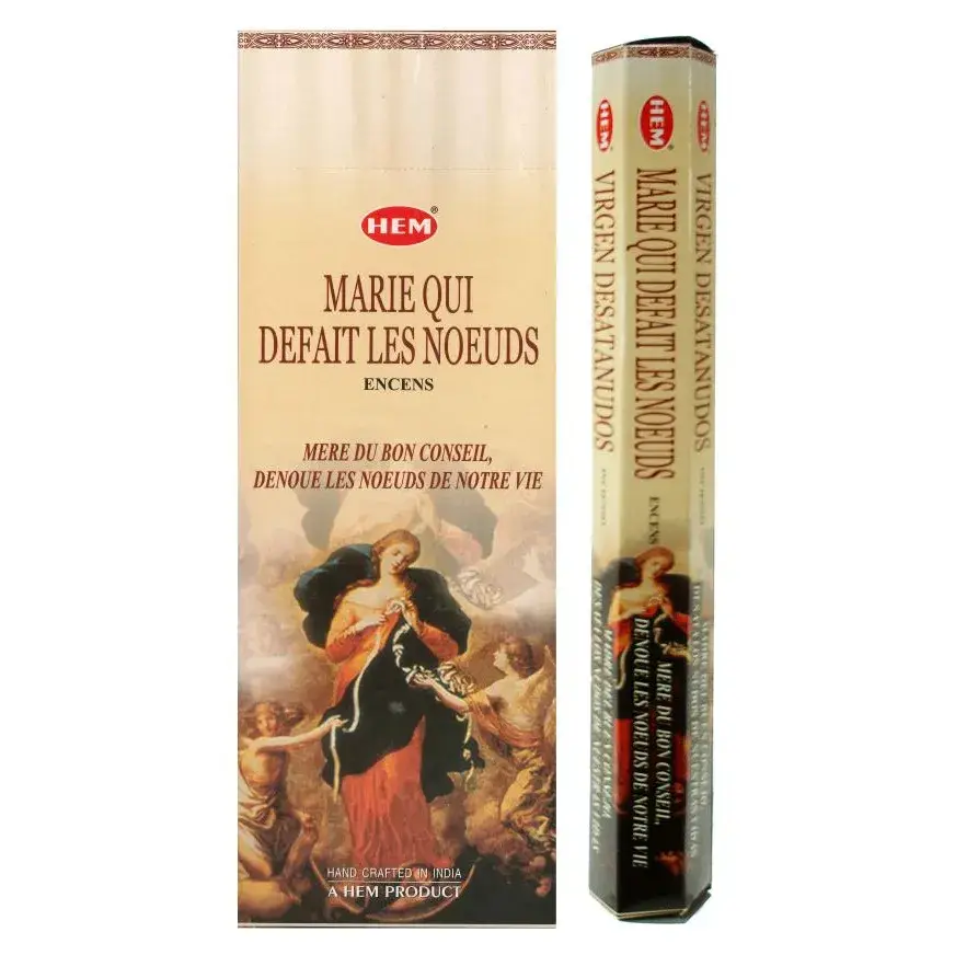 Bâtons d'encens naturels - Marie qui défait les noeuds