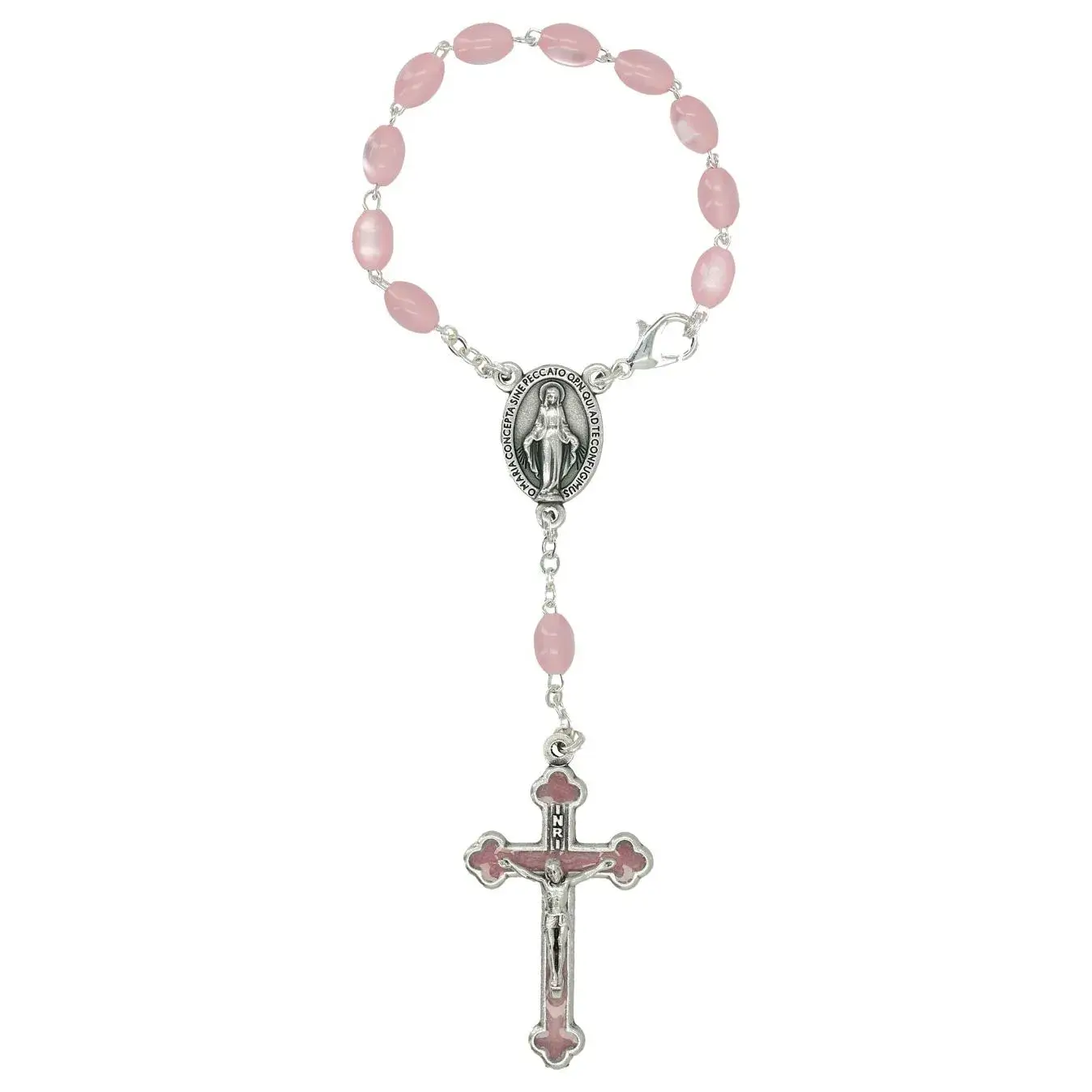 Dizainier/voiture Imit. nacre - Rose