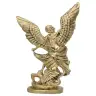 Statue 15 cm - Albâtre bronzé - St Michel