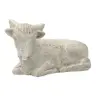 Donkey and ox – 8 cm – White