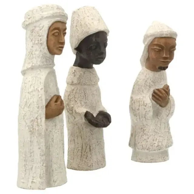 Three Wise Men - 16 cm - White
