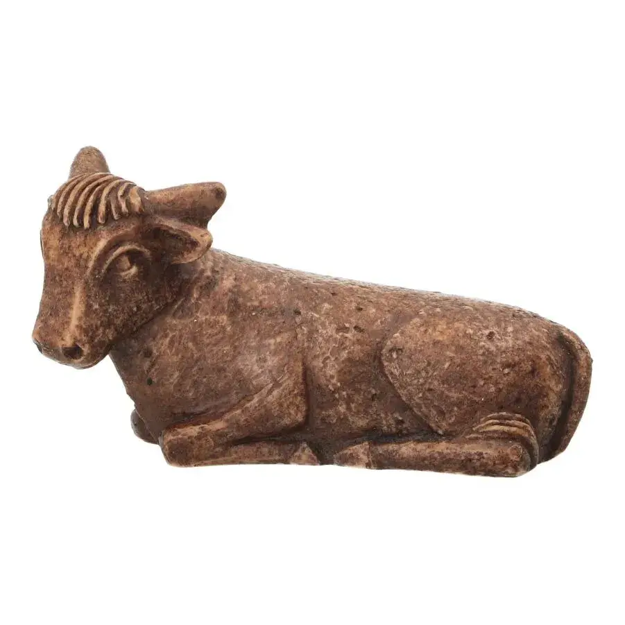 Ane et boeuf - 8 cm - Couleur