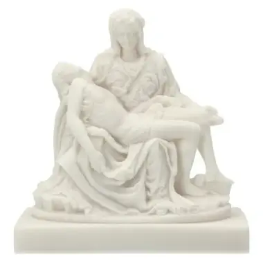 Statue 18 cm - Albâtre - Pieta